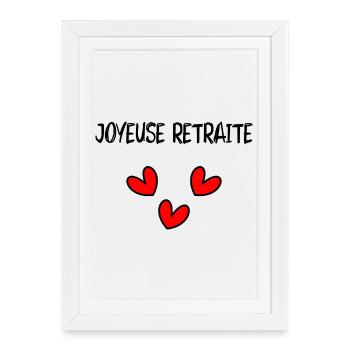 RETIREMENT. COLLEAGUE. RETIREMENT. RETIRED. RETIREMENT. - Framed poster (27 × 37 cm) - white - Front