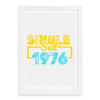 1976 - Affiche encadrée (27 × 37 cm) - blanc - Devant