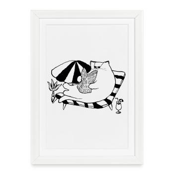 YOU DESERVE TO REST - Framed poster (27 × 37 cm) - white - Front
