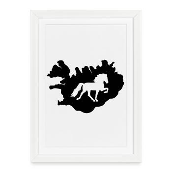 Tölter Island - Framed poster (27 × 37 cm) - white - Front