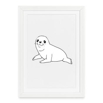Scellage scellant scellement - Affiche encadrée (27 × 37 cm) - blanc - Devant