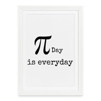 T-shirt geek maths - Affiche encadrée (27 × 37 cm) - blanc - Devant