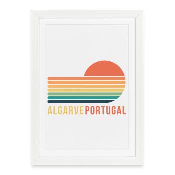 Algarve Portugal - Framed poster (27 × 37 cm) - white - Front