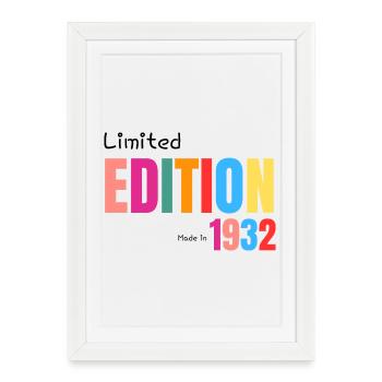 Limited edition Made in 1932 - Affiche encadrée (27 × 37 cm) - blanc - Devant