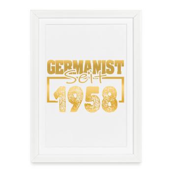 1958 - Framed poster (27 × 37 cm) - white - Front
