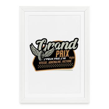 Grand Prix Ailes et Vitesse - Affiche encadrée (27 × 37 cm) - blanc - Devant