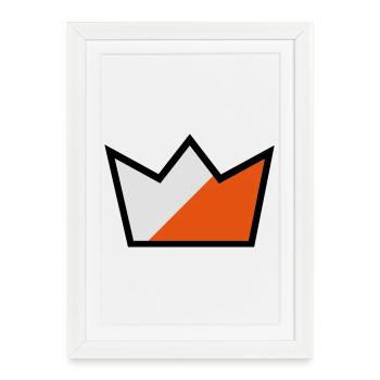 Orienteurs couronne - Affiche encadrée (27 × 37 cm) - blanc - Devant