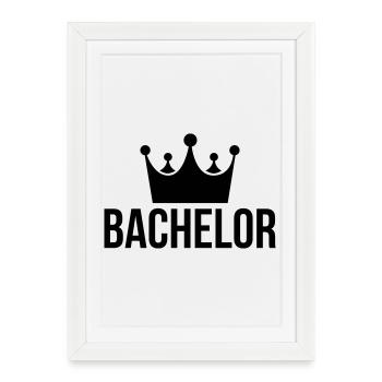 bachelor king - Framed poster (27 × 37 cm) - white - Front