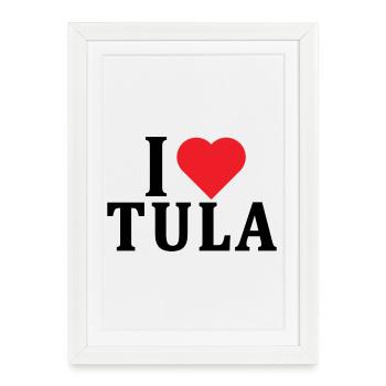 T-shirt J’adore Tula t-shirt Sardaigne idée cadeau - Affiche encadrée (27 × 37 cm) - blanc - Devant
