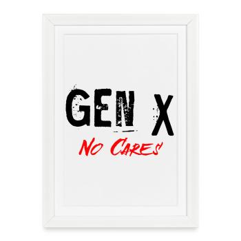 Génération X - Affiche encadrée (27 × 37 cm) - blanc - Devant