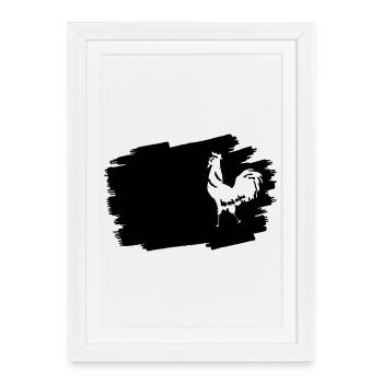Midnight Glyphs Emblem - Framed poster (27 × 37 cm) - white - Front