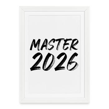 Master 2026 - Affiche encadrée (27 × 37 cm) - blanc - Devant