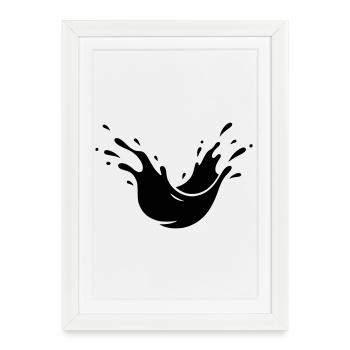 Mud Splash Dirt Splash - Framed poster (27 × 37 cm) - white - Front