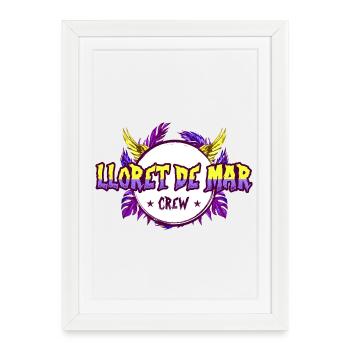 Lloret De Mar Crew Coloré - Affiche encadrée (27 × 37 cm) - blanc - Devant