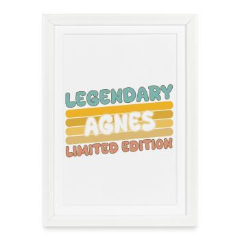 Agnes dans le rôle de Légendaire - Affiche encadrée (27 × 37 cm) - blanc - Devant