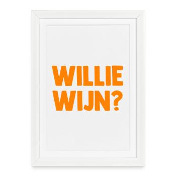 Willie Wijn ? - Pays-Bas Pays-Bas - Affiche encadrée (27 × 37 cm) - blanc - Devant