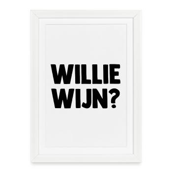 Willie Wijn ? - Pays-Bas Pays-Bas - Affiche encadrée (27 × 37 cm) - blanc - Devant