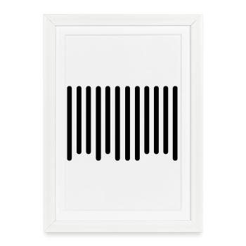 barcode - Framed poster (27 × 37 cm) - white - Front