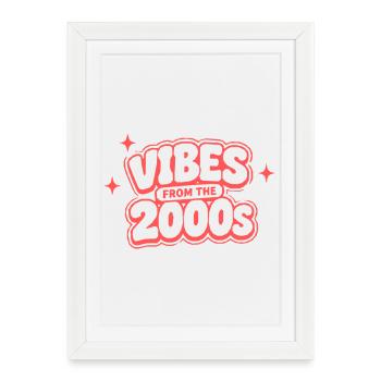 Vibes from the 2000s - Framed poster (27 × 37 cm) - white - Front