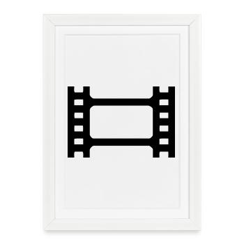 short film - Framed poster (27 × 37 cm) - white - Front