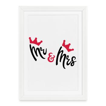 mariage - Affiche encadrée (27 × 37 cm) - blanc - Devant