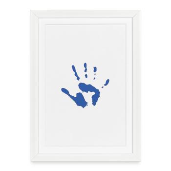 Empreinte de main - Affiche encadrée (27 × 37 cm) - blanc - Devant