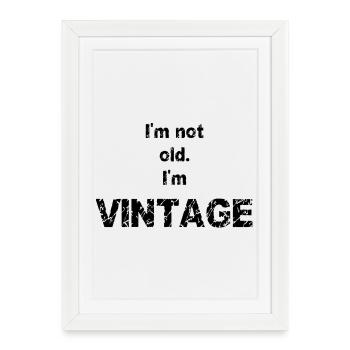 Vintage - Framed poster (27 × 37 cm) - white - Front