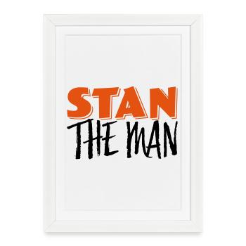 Stan l'homme! - Affiche encadrée (27 × 37 cm) - blanc - Devant