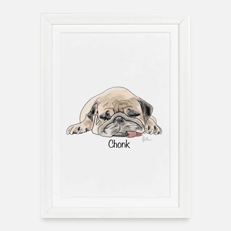 Chonk - Framed poster (27 × 37 cm) - white