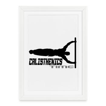 Calisthenics - Framed poster (27 × 37 cm) - white - Front