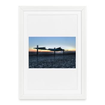 Empty beach - Framed poster (27 × 37 cm) - white - Front