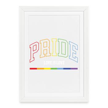 Pride. Love is Love - Framed poster (27 × 37 cm) - white - Front