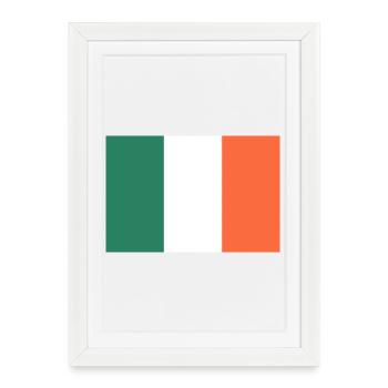 Affichez vos couleurs – Irlande - Affiche encadrée (27 × 37 cm) - blanc - Devant