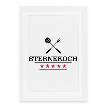 Cadeaux amusants pour le chef - Affiche encadrée (27 × 37 cm) - blanc - Devant
