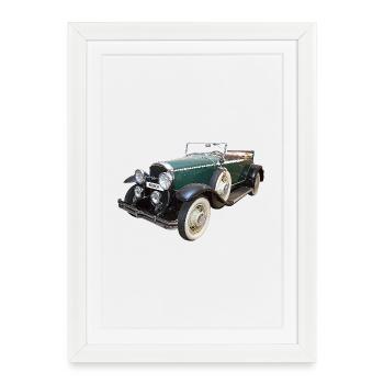 Historic Car - Framed poster (27 × 37 cm) - white - Front