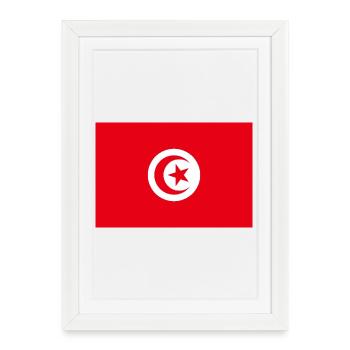 Tunisie - Affiche encadrée (27 × 37 cm) - blanc - Devant