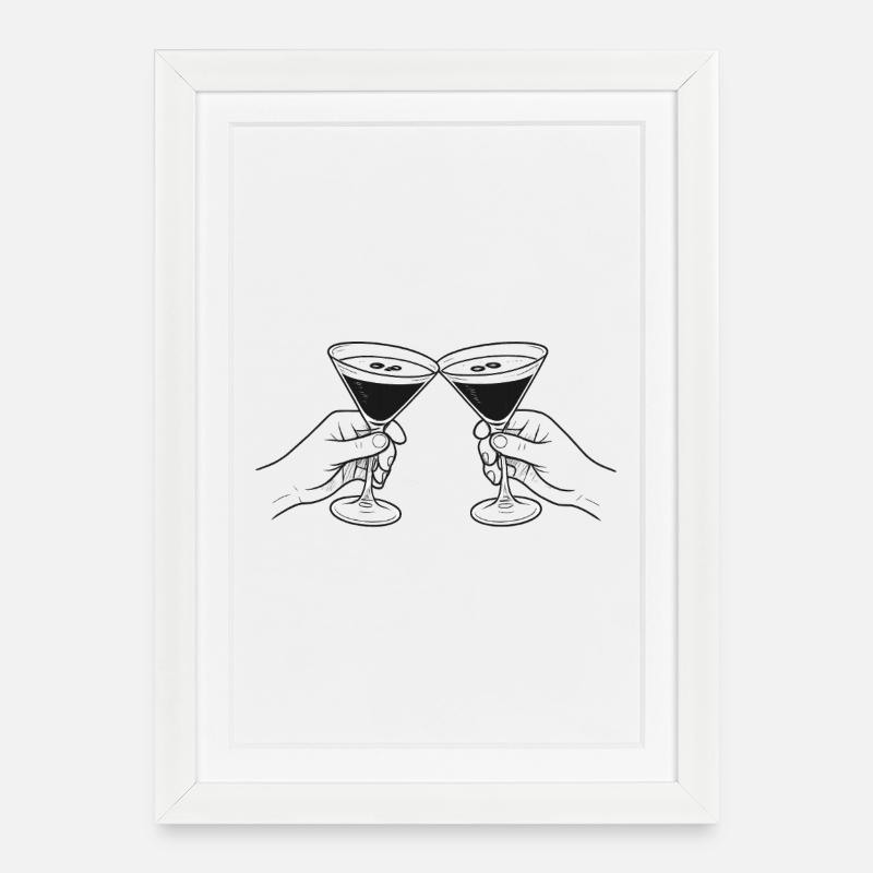 Toast 2 - Affiche encadrée (27 × 37 cm) - blanc