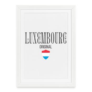 Originaire du Luxembourg, né au Luxembourg - Affiche encadrée (27 × 37 cm) - blanc - Devant