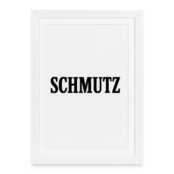 Dirt Grunge Typo - Framed poster (27 × 37 cm) - white - Front