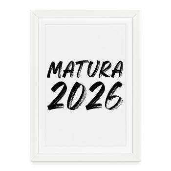 Maturité 2026 - Affiche encadrée (27 × 37 cm) - blanc - Devant