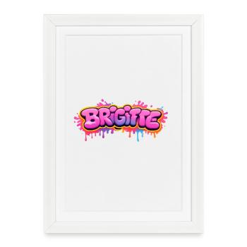 LIAM GRAFFITI NAME FOR PERFECT GIFT PRINTABLE on - Framed poster (27 × 37 cm) - white - Front