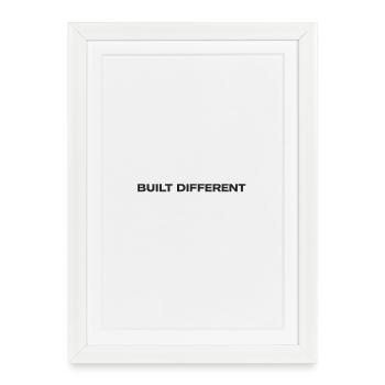 Built differently - Framed poster (27 × 37 cm) - white - Front
