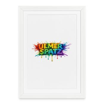 UlmerSpatz Arc-en-ciel - Affiche encadrée (27 × 37 cm) - blanc - Devant