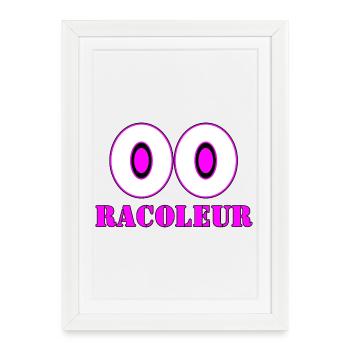 RACOLEUR - Affiche encadrée (27 × 37 cm) - blanc - Devant