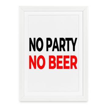 Party - Framed poster (27 × 37 cm) - white - Front