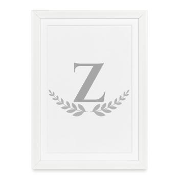 z - Affiche encadrée (27 × 37 cm) - blanc - Devant