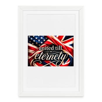 United Till Eternity Flags - Framed poster (27 × 37 cm) - white - Front