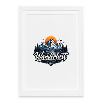 Wanderlust - Framed poster (27 × 37 cm) - white - Front