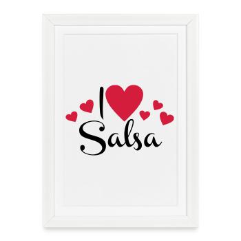 2541614 113586423 salsa - Affiche encadrée (27 × 37 cm) - blanc - Devant
