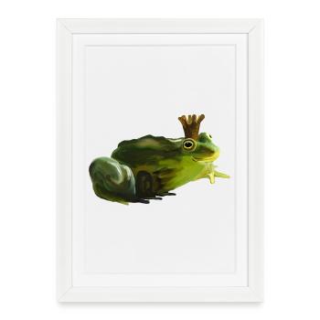 frog Prince - Framed poster (27 × 37 cm) - white - Front
